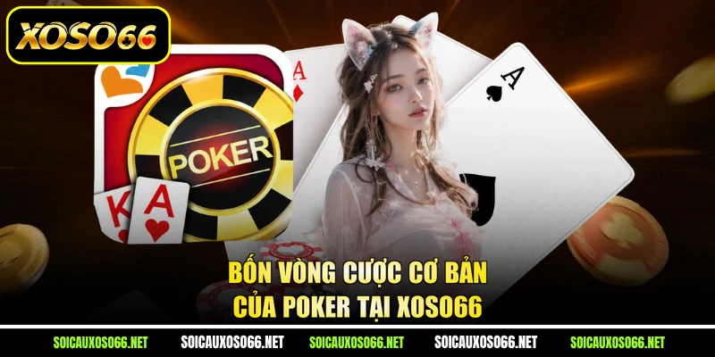 Bốn vòng cược cơ bản của Poker tại XoSo66