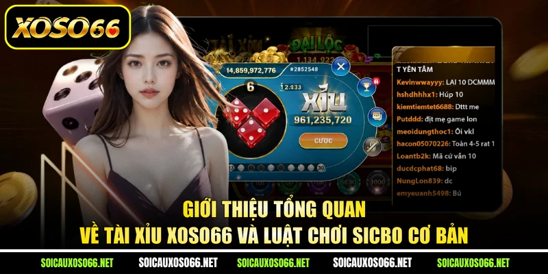 Giới thiệu tổng quan về Tài Xỉu XoSo66 và luật chơi Sicbo cơ bản