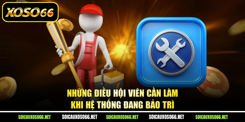 Những điều hội viên cần làm khi hệ thống đang bảo trì